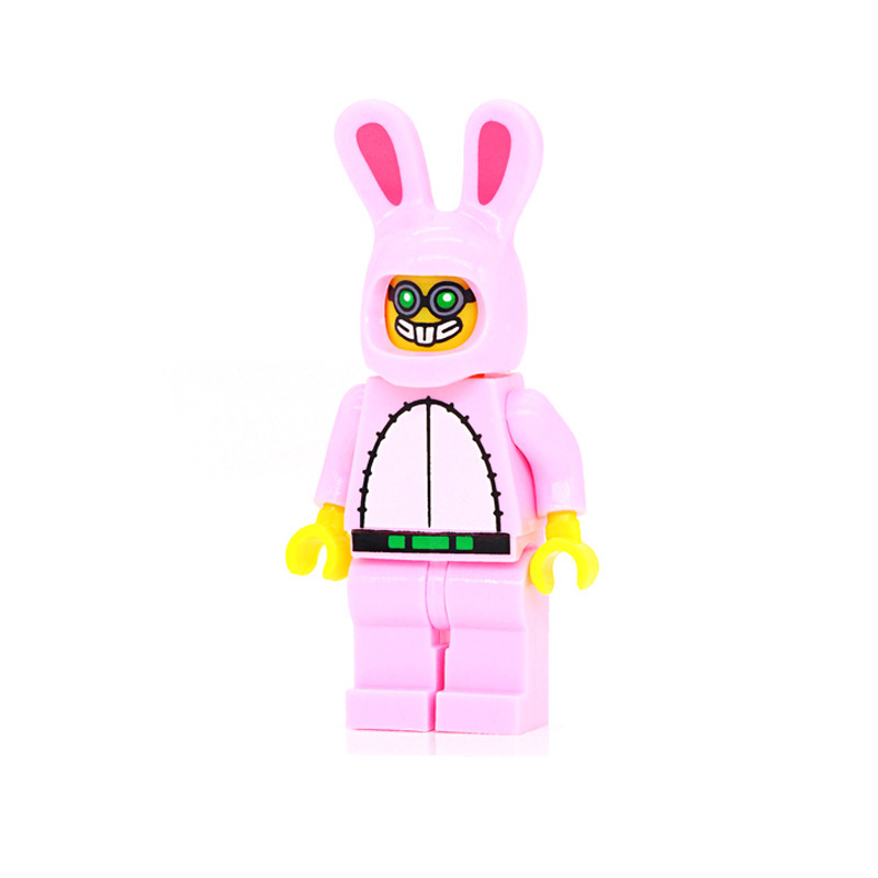 Picture of Cartoon Cartoon animal Princess pumping music plastic assembled building blocks little doll toy mixed batch foreign trade exclusive