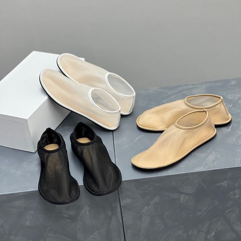 Women's Mesh Shoes Spring and Summer 2024 New Translucent Comfortable Flat Fairy Shoes All-match Breathable Simple Milk Shoes