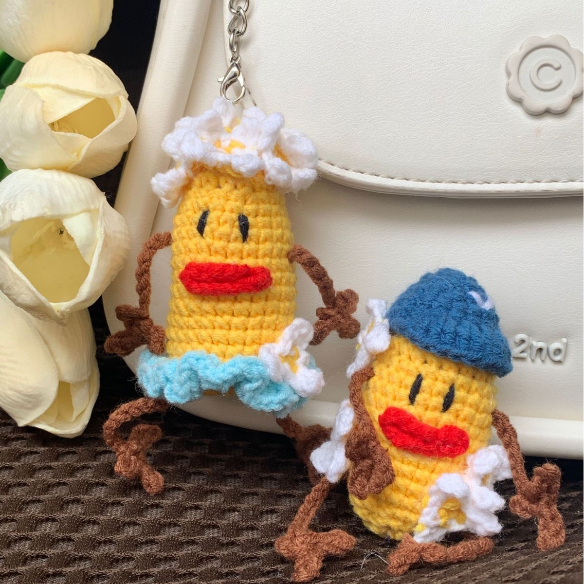 Wool Handmade Crochet DIY Material Bag Wool Knitting Bag Pendant Hot Corn Suhe