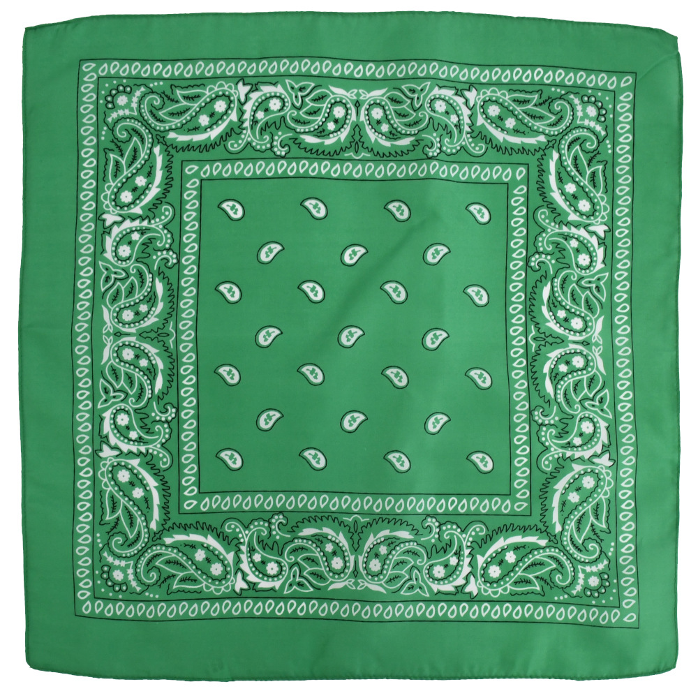 Picture of Factory direct supply in stock polyester square paisley scarf wholesale hip hop hip hop riding cashew flower scarf