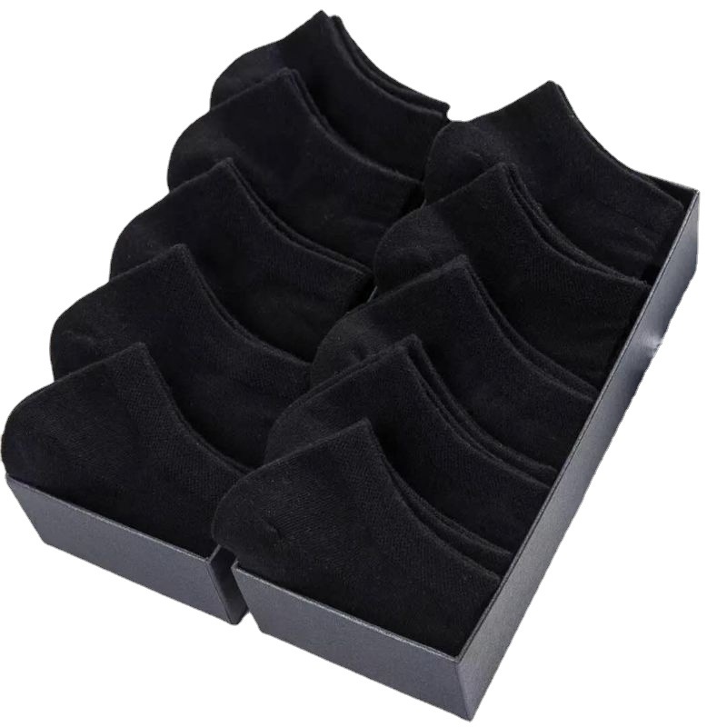 Picture of Socks men's summer solid color black white gray ankle socks unisex low-cut breathable socks low-top socks wholesale
