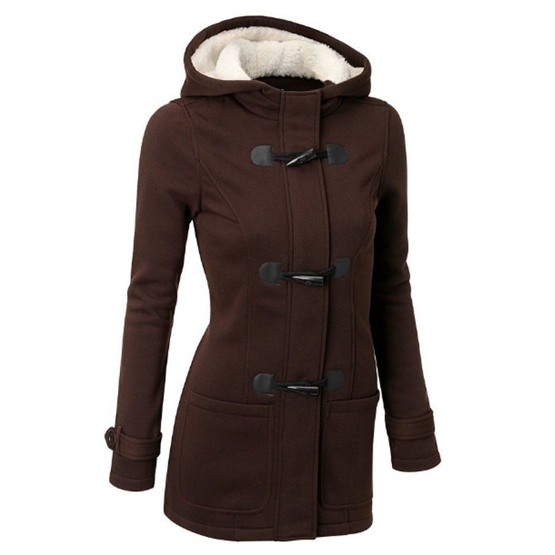 Picture of 2024 AliExpress Amazon Hooded Cotton Classic Corner Leather Buckle Coat Jacket Cotton Coat Autumn and Winter