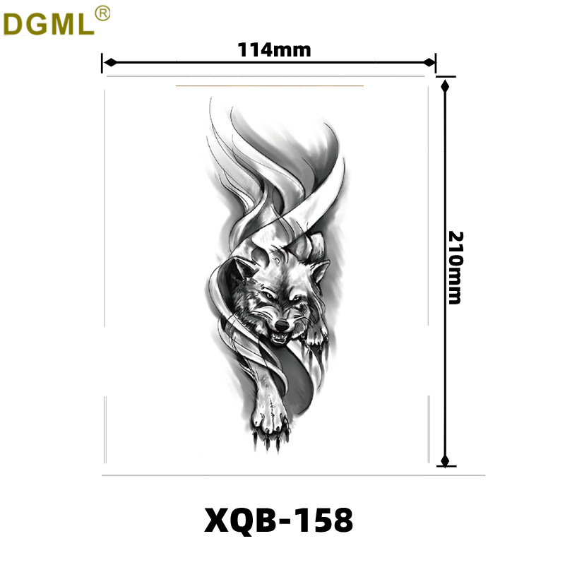 Picture of Children's cartoon flower arm sticker half arm full arm pink pig funny cross-border Henna creative color tattoo sticker wholesale