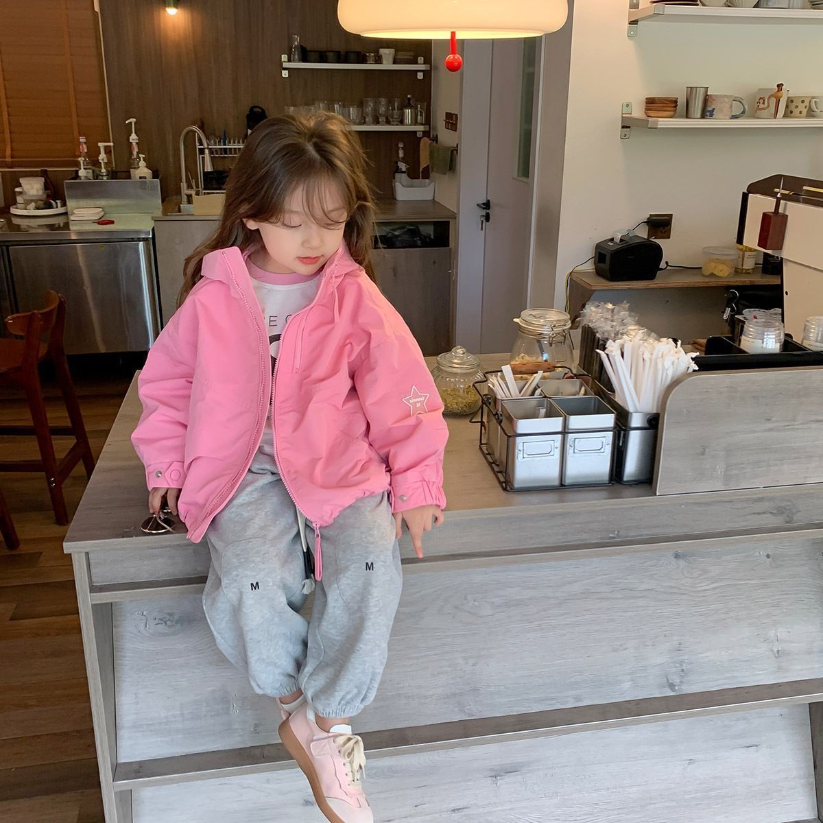 Picture of 2025 New Spring Girls' Children's Wear Western Style Spring and Autumn Children's Casual All-match Girls' Hooded Collar Coat Trendy
