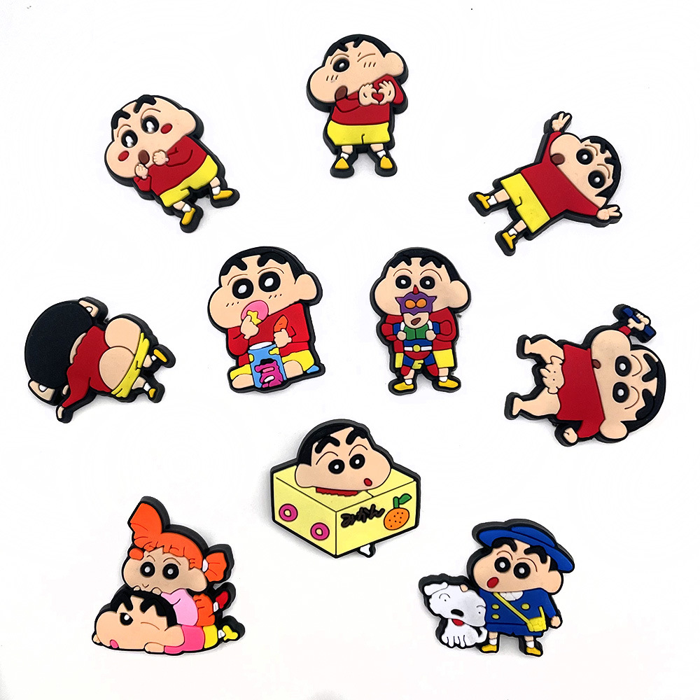 10 suit Cartoon Cute Crayon Shoe Shoe Flower Decorative Buckle Distinctive DIY Garden Shoe Buckle Accessories