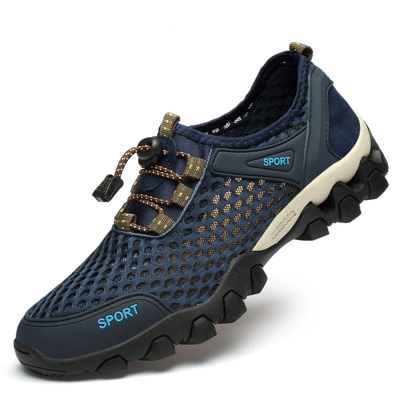Picture of Summer Mesh Breathable Men's Shoes Mesh Mountaineering Shoes Outdoor Hiking Shoes Lightweight Travel Shoes Comfortable All-match Sneakers