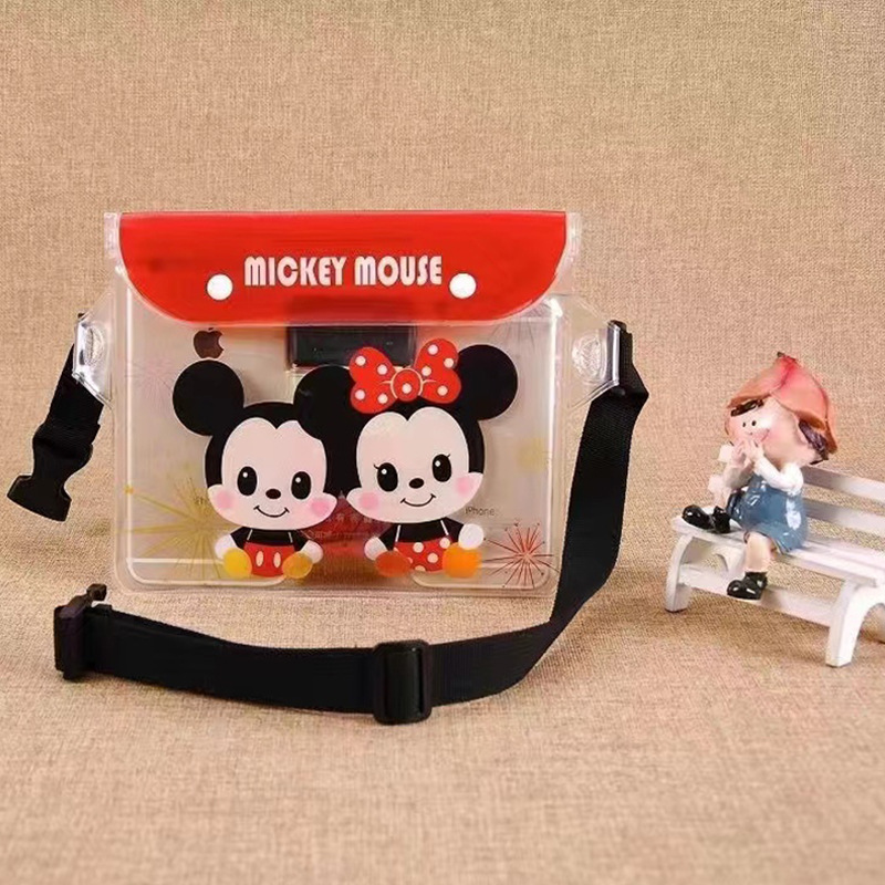 Picture of Cross-border large mobile phone waterproof bag drifting diagonal waterproof waist bag swimming pvc sealed mobile phone case transparent