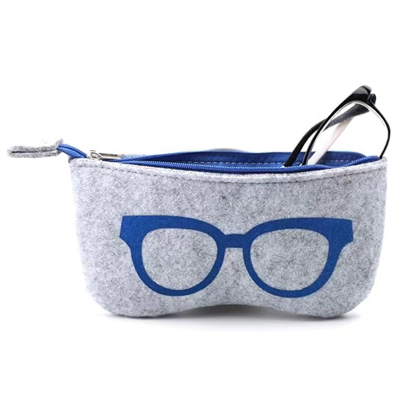 Picture of Cross-Border Felt Glasses Case Glasses Bag Sunglasses Storage Bag Felt Glasses Bag Glasses Storage Bag Customization