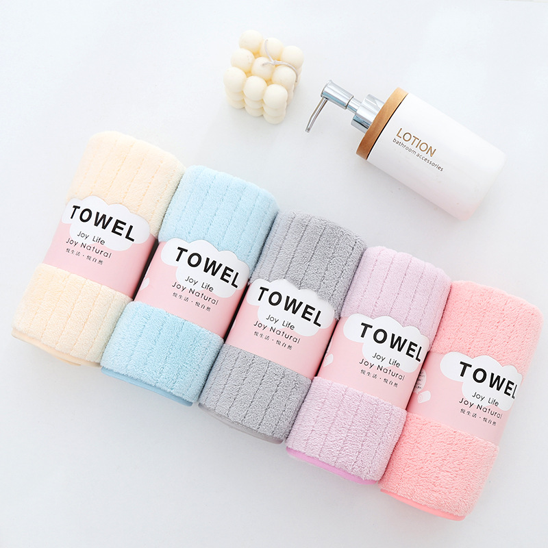 Picture of Towel wholesale factory thickened adult household coral fleece towel soft absorbent one-piece delivery shake fast same style