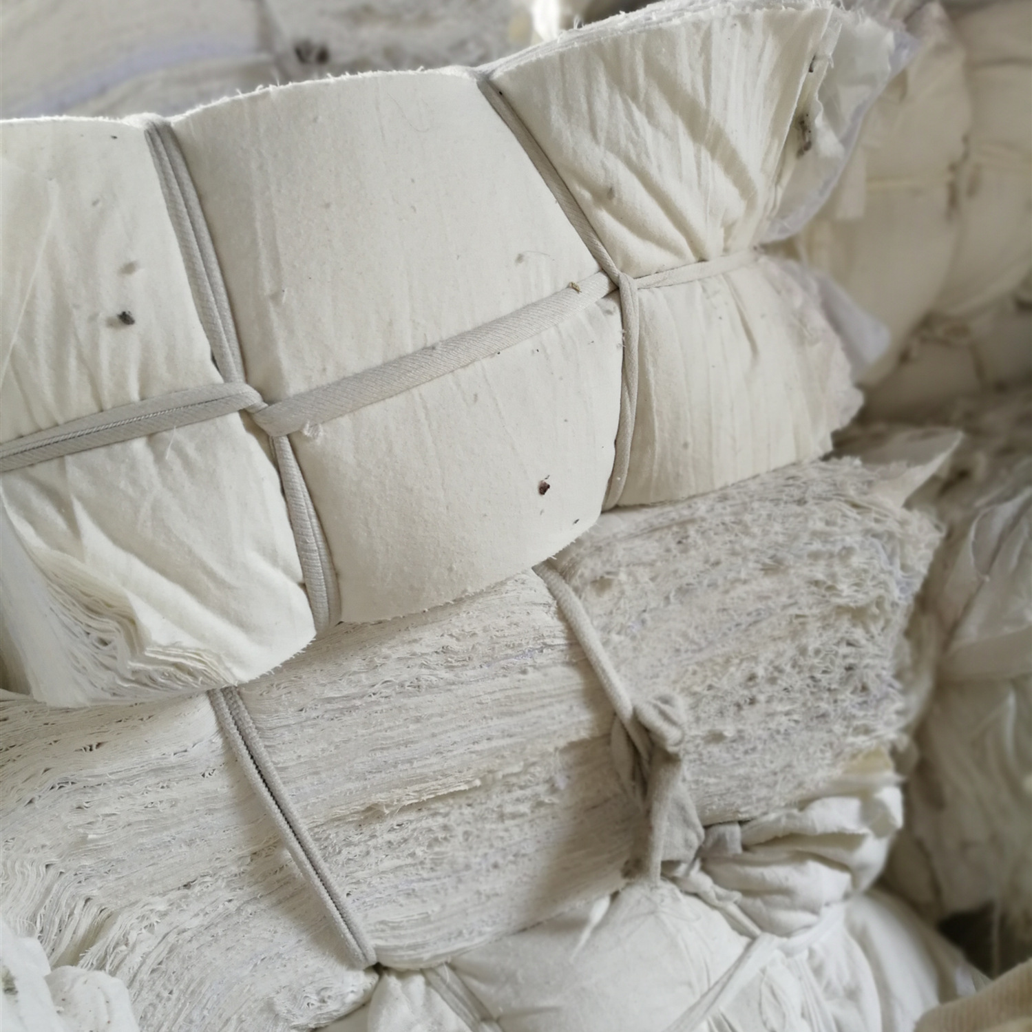Picture of White Bed Bed Sheets Wiping Cloth, Pure Cotton Industrial Rag, Rag, Pure Cotton White Cloth Head, Absorbs Water and Oil, Does Not Shed Lint