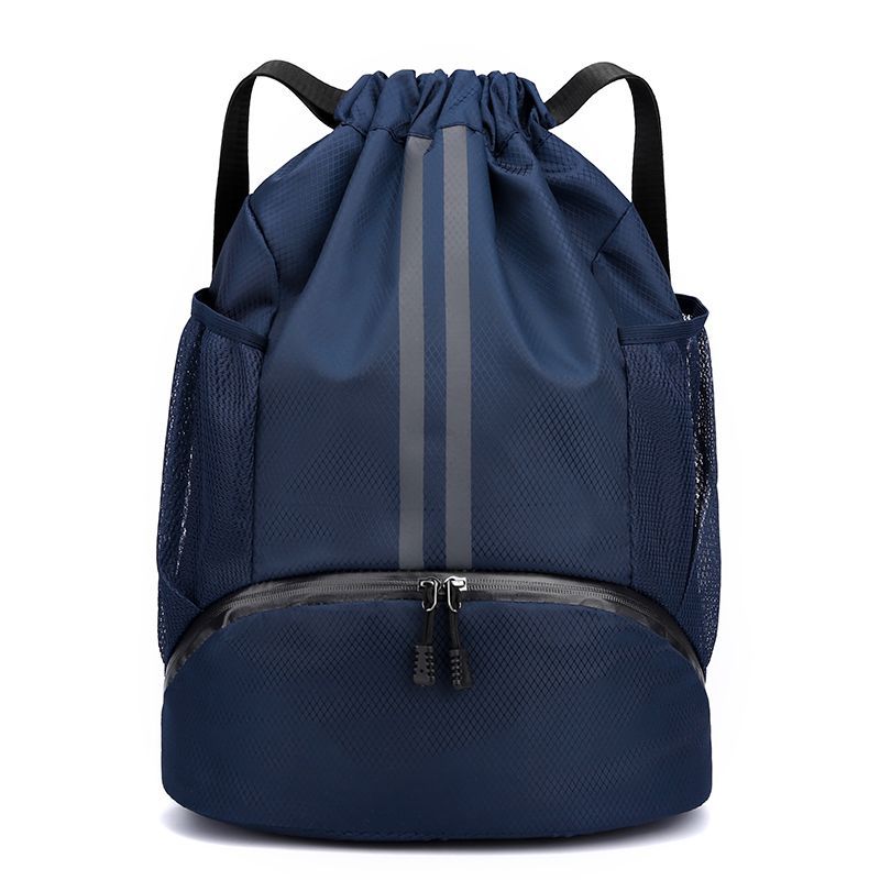 Picture of Basketball Backpack Dry and Wet Separation Swimming Bag Drawstring Pocket Portable Backpack Men's Sports Basketball Storage Bag