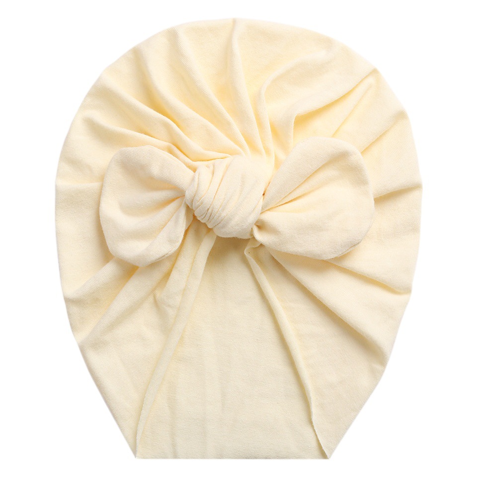 European and American New Style Bow Multi-Color Pullover Hat Baby Spring, Summer and Autumn Rabbit Ears Knotted Indian Hat Newborn Fetal Hat