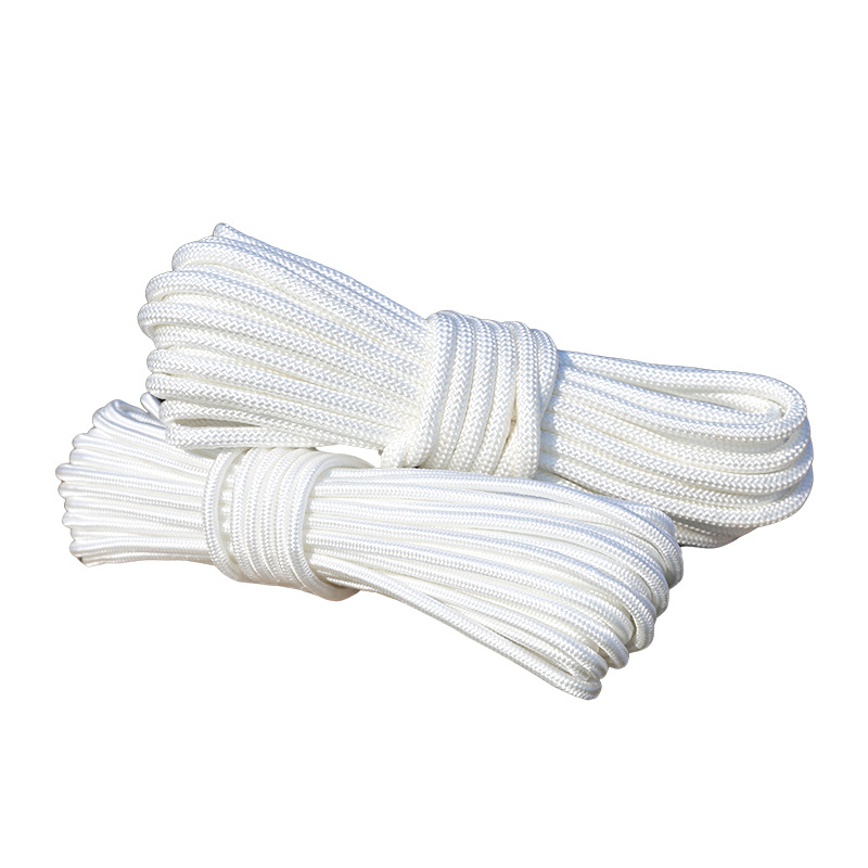 Picture of Factory wholesale nylon rope white cored rope truck windproof binding rope tent safety rope polypropylene braided rope