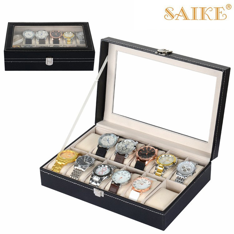 Picture of [Standard Edition] Spot wholesale 12-bit watch storage box PU display box gift box leather watch box manufacturers wholesale