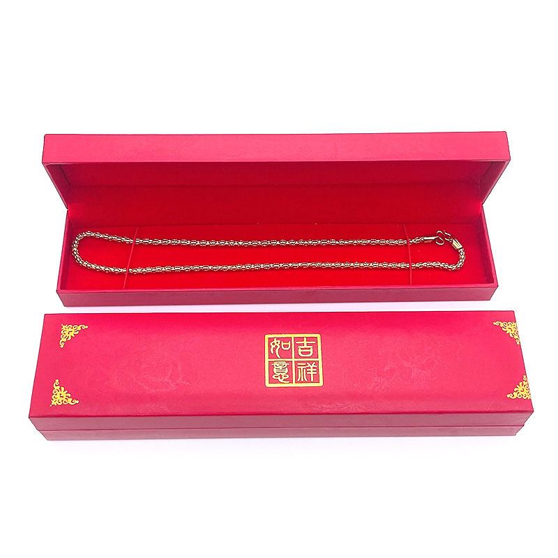 Lucky Ruyi necklace box plastic box jewelry box leather paper jewelry jade bracelet box gold jewelry box chain box