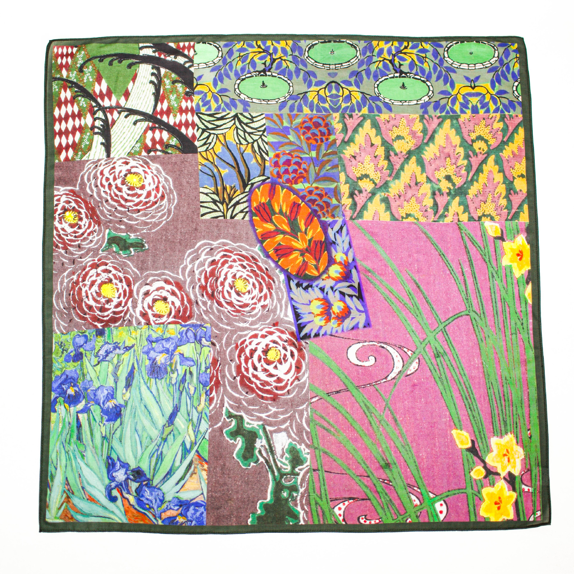 Picture of Collection New Vintage Original Artistic Mulberry Silk Silk Cotton Spinning Machine Side All-match 70 Square Scarf Elegant Shawl