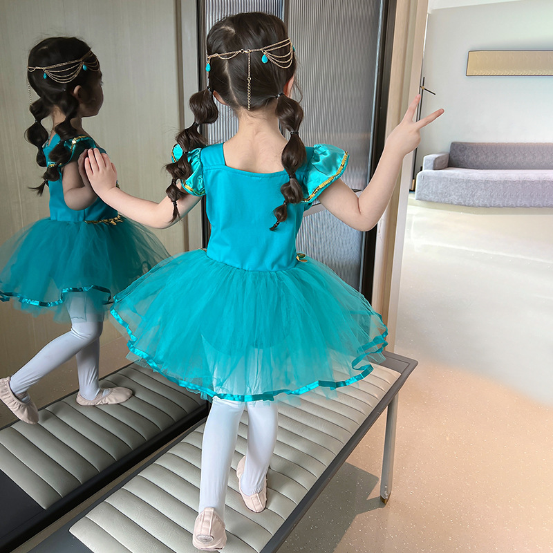 Picture of Foreign trade children's clothing wholesale girls cartoon ballet dance clothes Jasmine princess clothes girls dress children's costumes