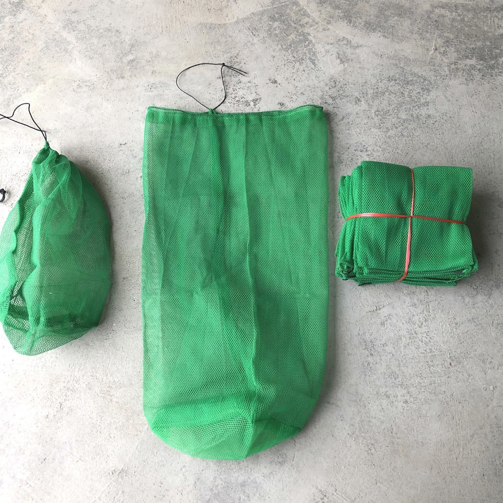 Portable Fishing Bag Thickened Folding Fish Protection Nylon Fishing Net Bag Fish Net Bag Fine-eyed Fish Net Bag