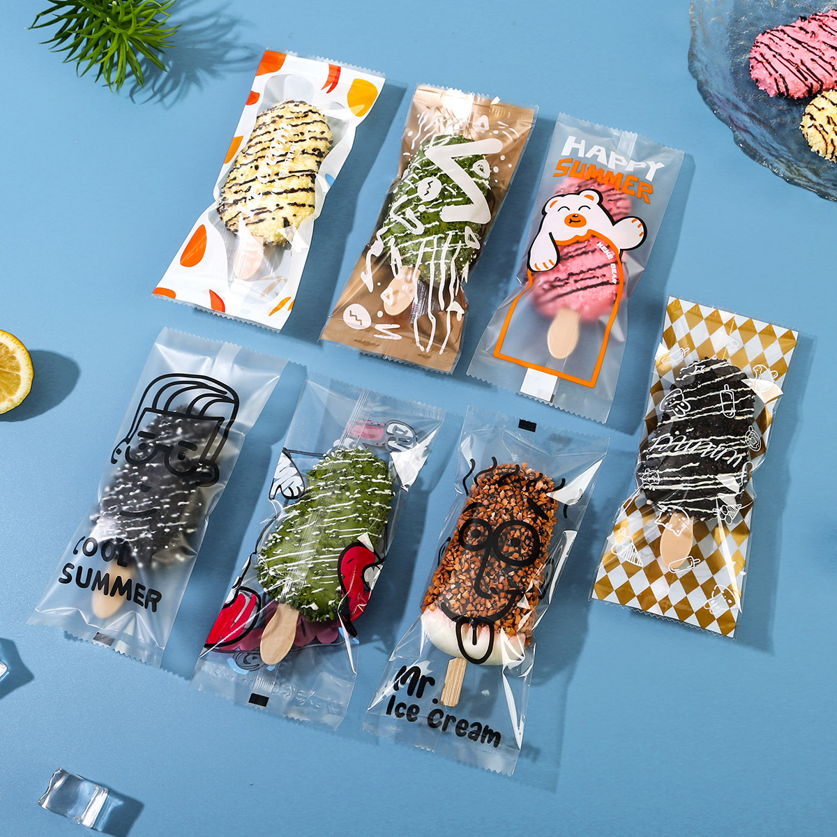 Food Grade Handmade Ice Cream Ice Cream Packaging Bag Ice Cone Composite Plastic Bag Popsicle Ice Cream Heat Seal Packaging Bag
