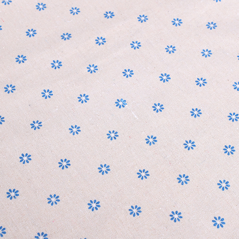 Picture of Wholesale daisy series linen fabric sand cloth background cloth stall tablecloth cotton linen pillow cushion fabric