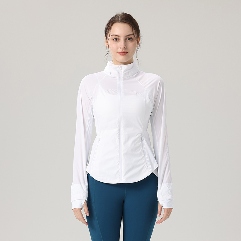 Picture of Lu Outdoor Windproof Sportswear Goal Sma Light Slim Skin Clothing Women's Yoga Jacket Sun Protection Clothing