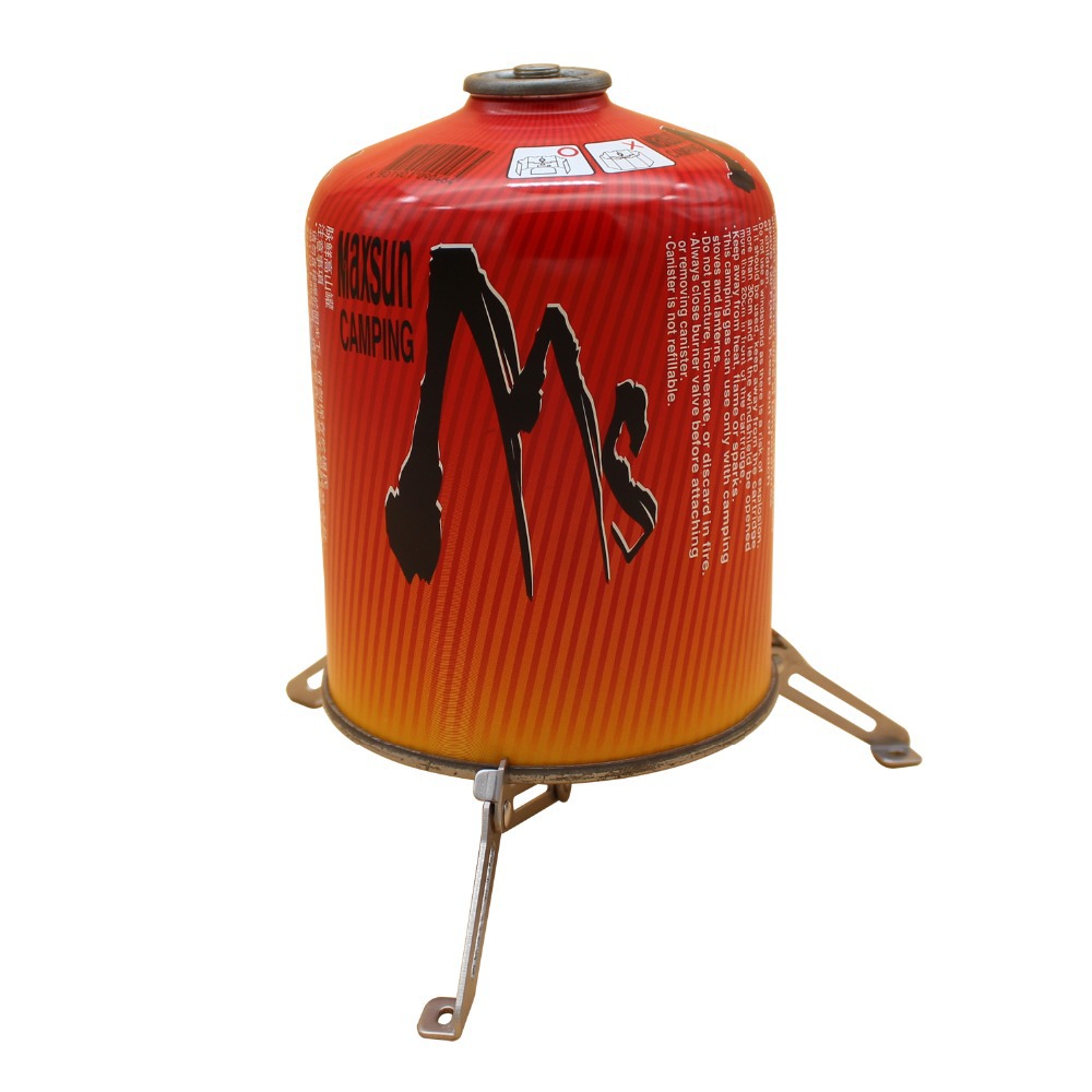 Picture of Stainless steel outdoor stove camping gas tank base fixed bracket flat gas tank tripod small tank folding bracket