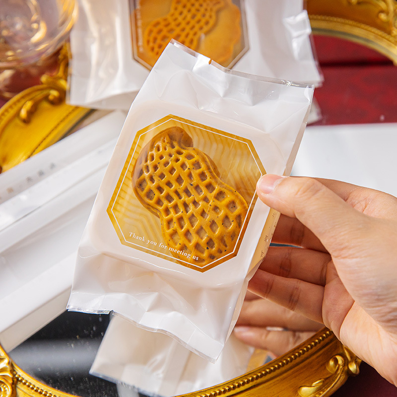 2024 new thick moon cake packaging bag machine-sealed bag 75g 50g base 80 Cantonese egg yolk crisp bag