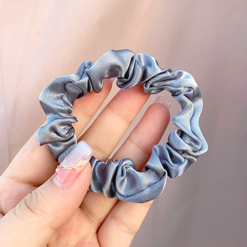 Picture of Cross-border large intestine ring hair ring South Korea knot east ins solid color net red hair rope simple hair accessories factory wholesale