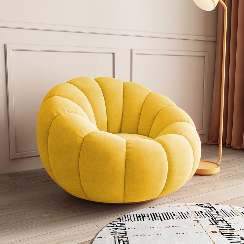 Picture of Internet celebrity pumpkin lazy sofa, single and double sofa chair, lambswool sofa balcony, swivel lounge chair, can lie down and sleep