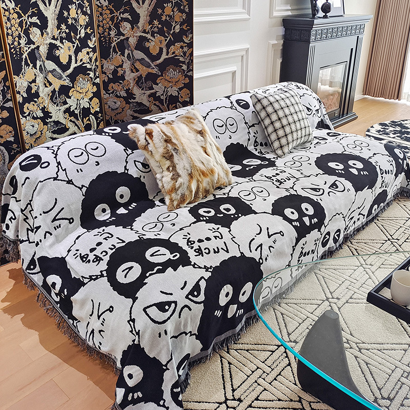 Picture of Nordic Ins Style Sofa Towel Full-cover Cloth One-piece Sofa Cushion Camping Blanket Full-cover Universal Cover Towel Sofa Cover
