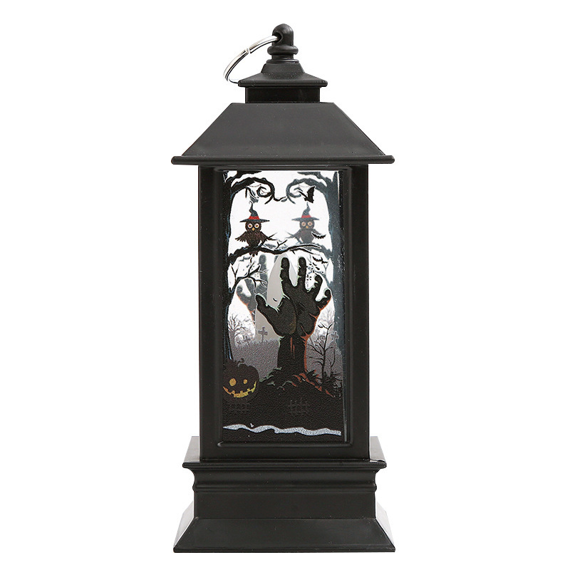 Picture of Retro Halloween wind light LED electronic candle light portable pumpkin light Halloween decoration photo props
