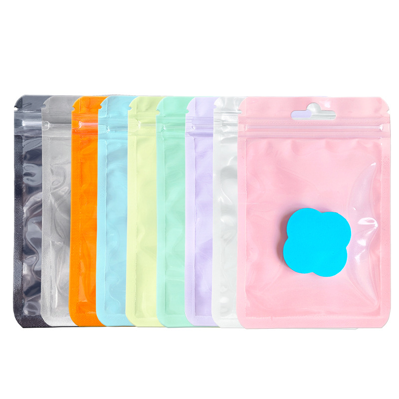 Ziplock Bag, Thickeneded Macaron Bag, Yin and Yang Bone Bag, Colorful Translucent Sealed Flap Pocket Pants, Holographic Bag, Fishing Gear Packaging Bag