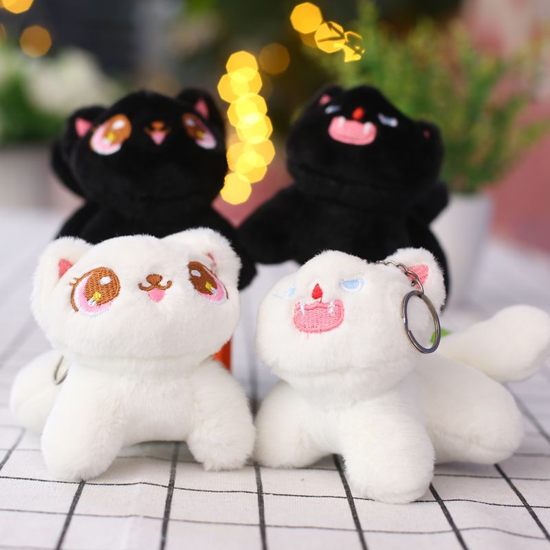 Picture of Cute Lucifer Kitten Mouse Pendant Plush Toy Doll Bag Pendant Doll Keychain Grasp