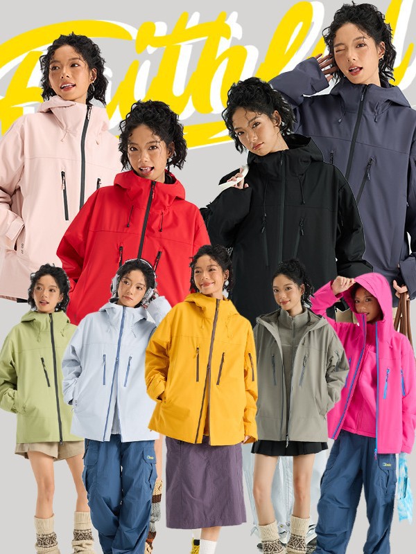 King Armor Luotuo Outdoor Softshell Jacket for Women 3-in-1 2025 New Waterproof Windproof Jacket Men's Hiking Apparel