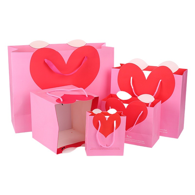 SOURCE Factory in stock wholesale [monthly sales million] love handbag paper bag hand gift bag