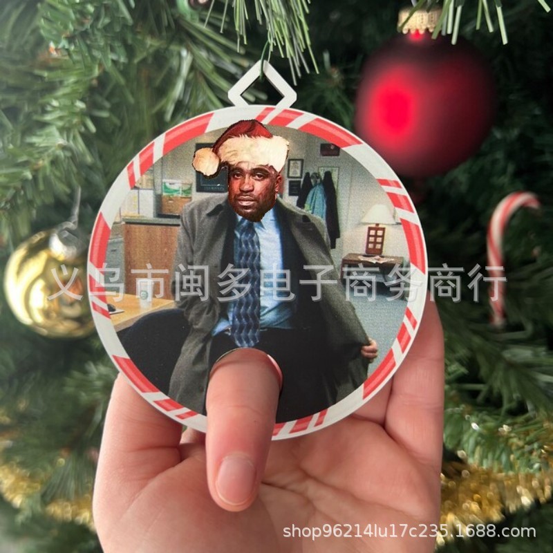Cross-border New Fun Christmas Decorations Pendant Christmas Tree Pendant Holiday Wooden Crafts Christmas Party