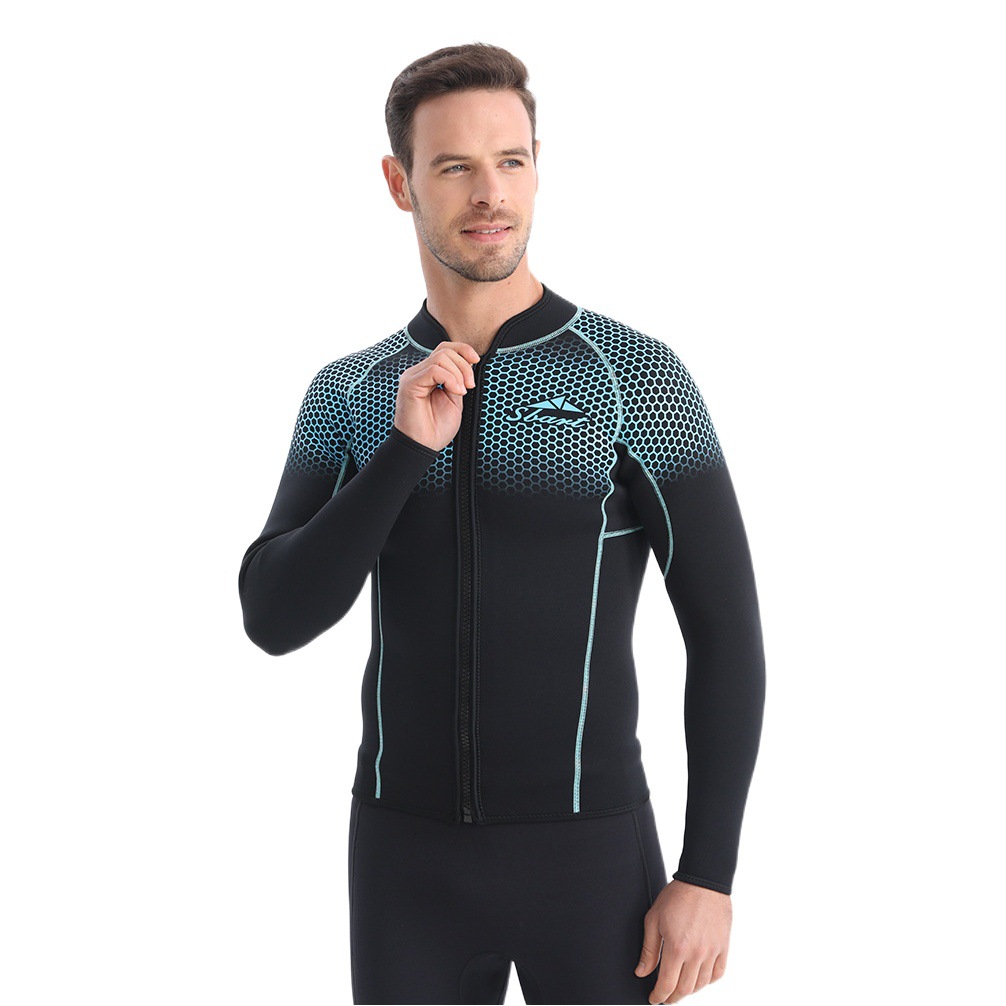 Shabart Split Long Sleeve Diving Suit 1.5MM Winter Swimming Cold-proof Warm Swimsuit Professional Swimming Warm Surf Suit