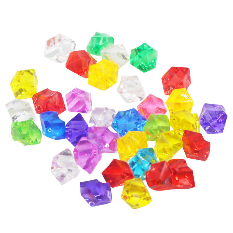 Picture of Supply of Multi-Specification Acrylic Crystal Stones, Plastic Crystal Stones, Plastic Colorfuled Stones, Ice Cube Stones, Colorfuled Stones
