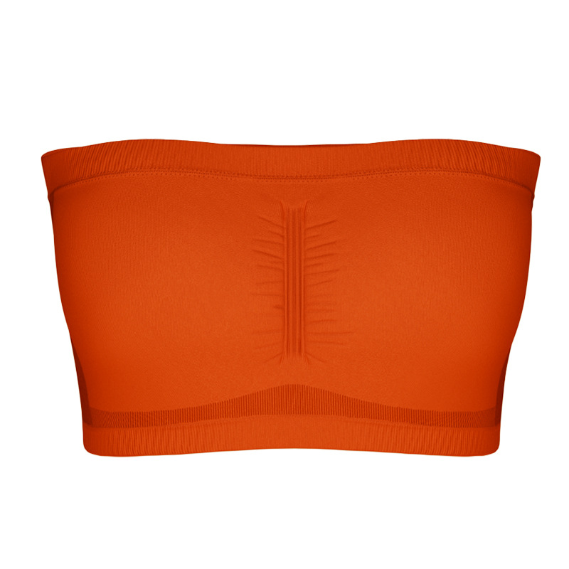 Picture of Foreign Trade Extra Large Size Double-layer One-character Women's Detachable Chest Pad Strapless Chest Wrapping Women's Invisible Underwear Cross-Border