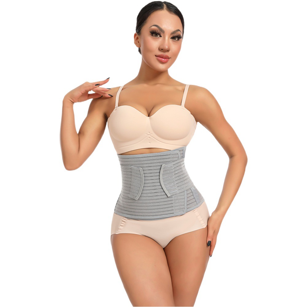 Cross-border Summer Breathable Sports and Fitness Belts Women's Bamboo Charcoal Fiber Abdominal Belt Postpartum Body Shaper