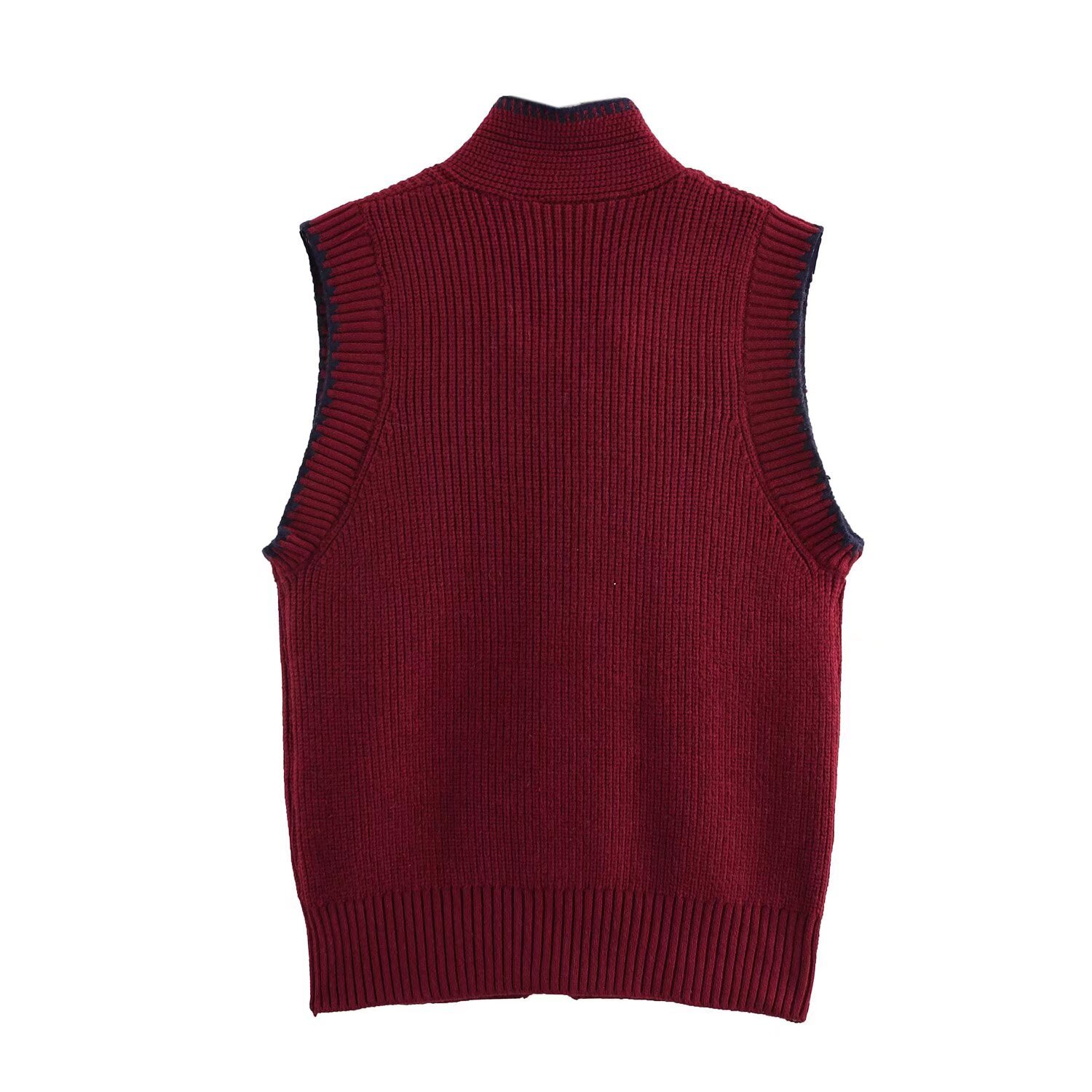 Picture of ZA cross-border women's clothing wholesale European and American style fashion simple Joker bow decoration sleeveless knitted vest 3920527