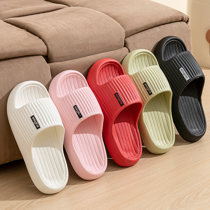 2025 New Cross-border Eva Home Slippers Women's Summer Shit-feeling Couples Stylish Simple Indoor and Outdoor Wear TEMU