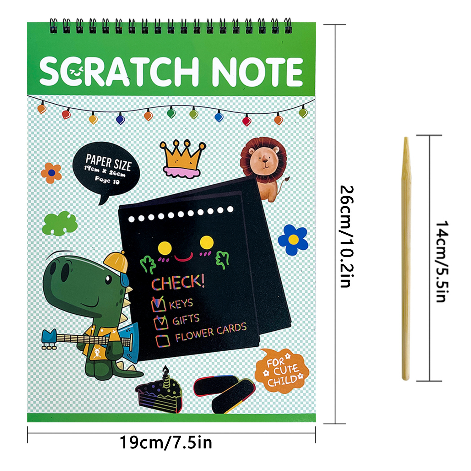 Picture of Children's DIY scratch painting book creative colorful graffiti book kindergarten art supplies wholesale student stationery Painting Book