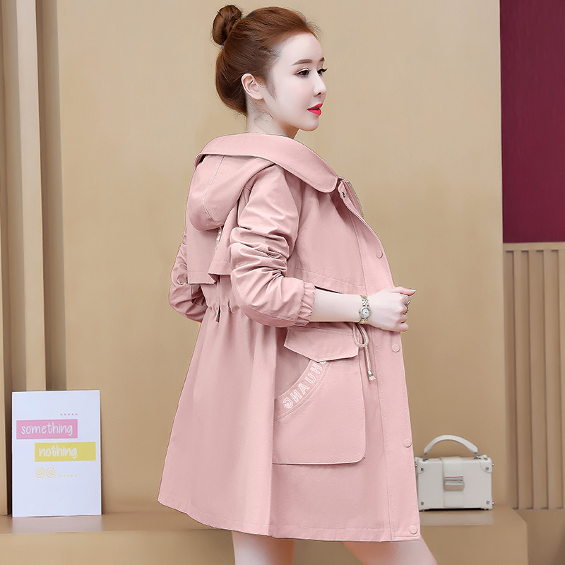 Picture of in stock Real-shot Trenchcoat Women's Mid-length 2025 Spring and Autumn New Design Sense Coat Trendy Coat for Petite