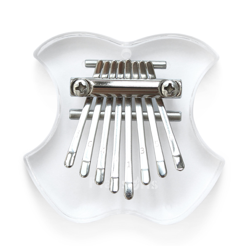 Crystal Kalimba Mini Apple Thumb 8 Tone Beginner Transparent Finger Piano Thumbfinger Two-finger Finger Piano