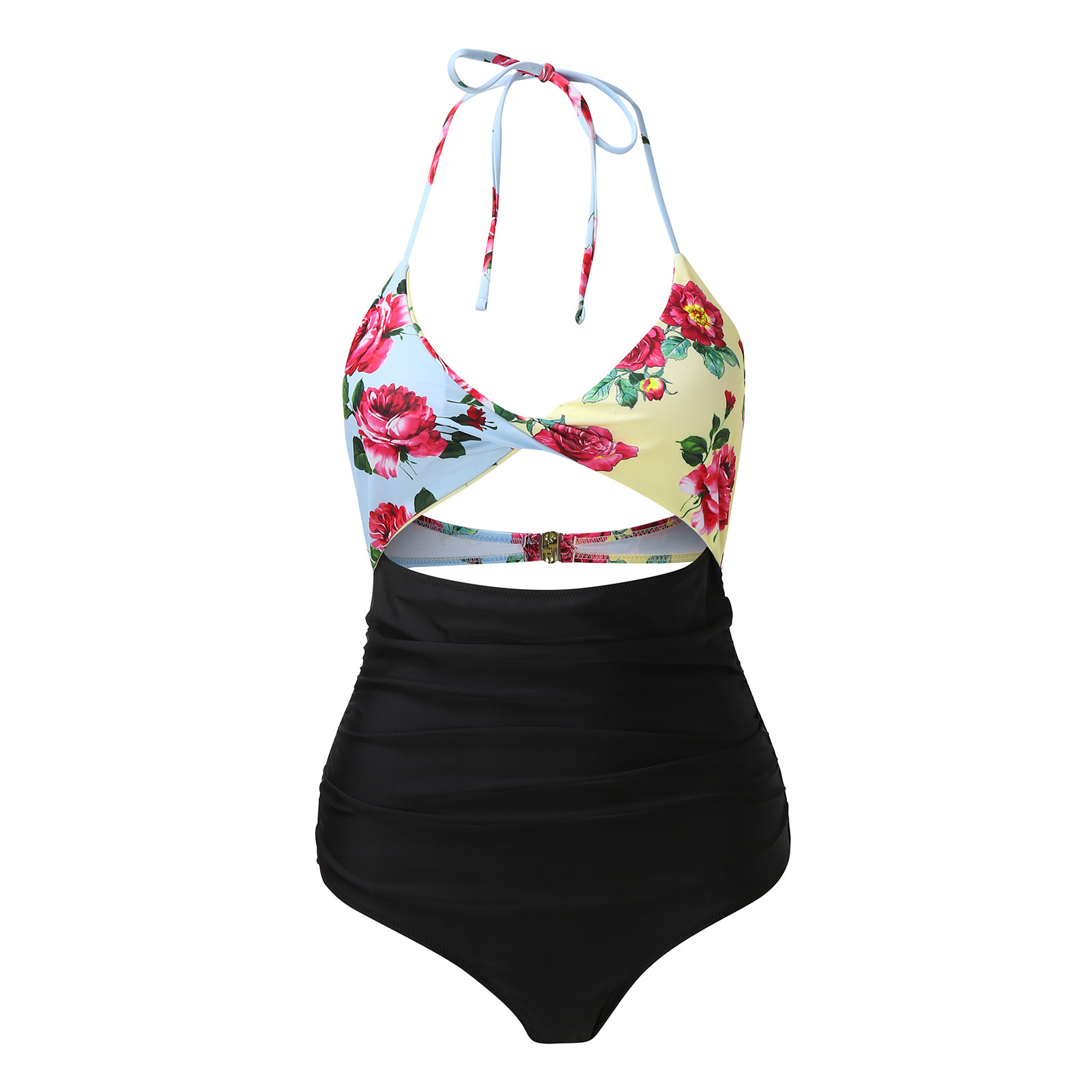 2021 new swimwear European and American printing sexy one-piece swimsuit manufacturers wholesale