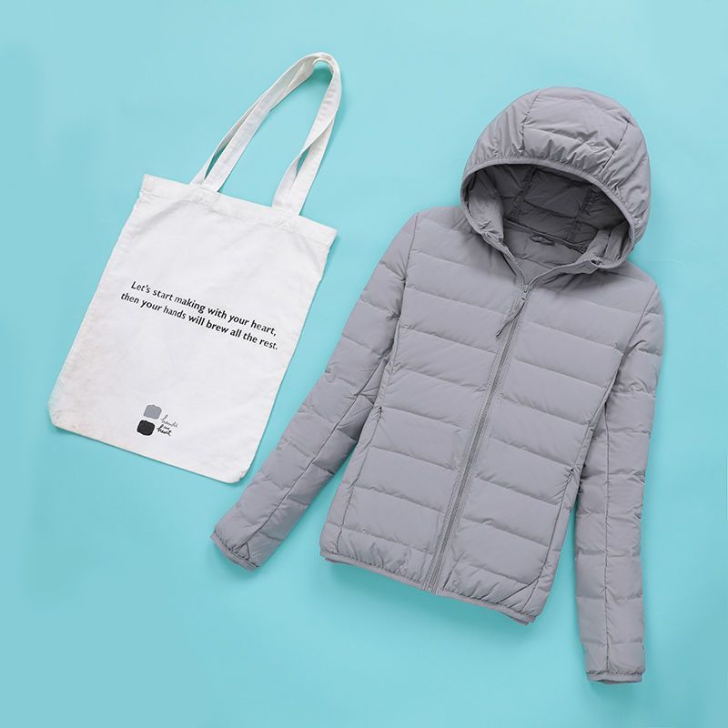 Picture of Anti-season high quality Seamless Silk Cotton Lightweight Down Cotton-padded Jacket Women's Autumn and Winter Hooded Collar Short Thin Loose Jacket