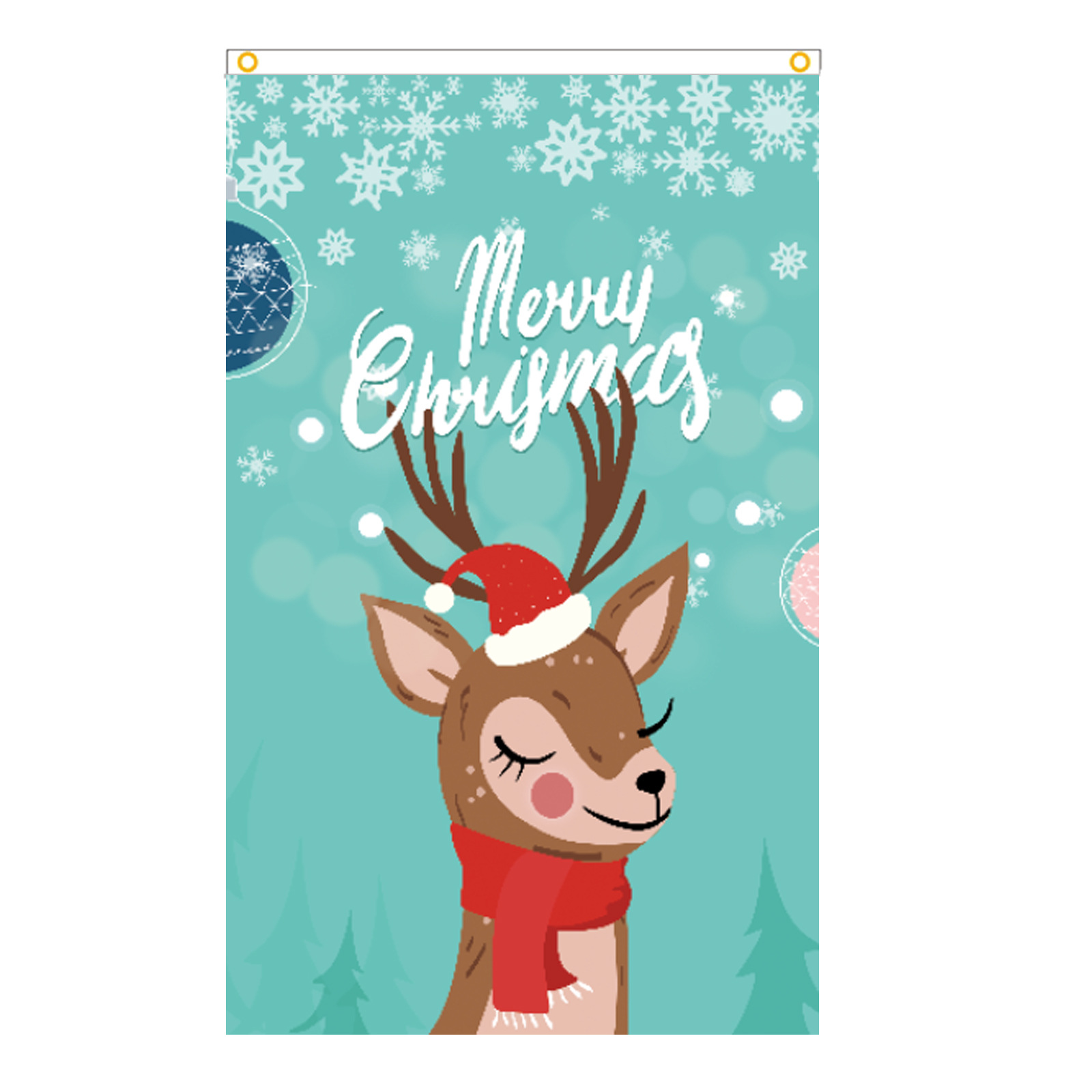 Picture of Amazon foreign trade cross-border flag Christmas indoor and outdoor polyester flag 90*150cm can be set to map