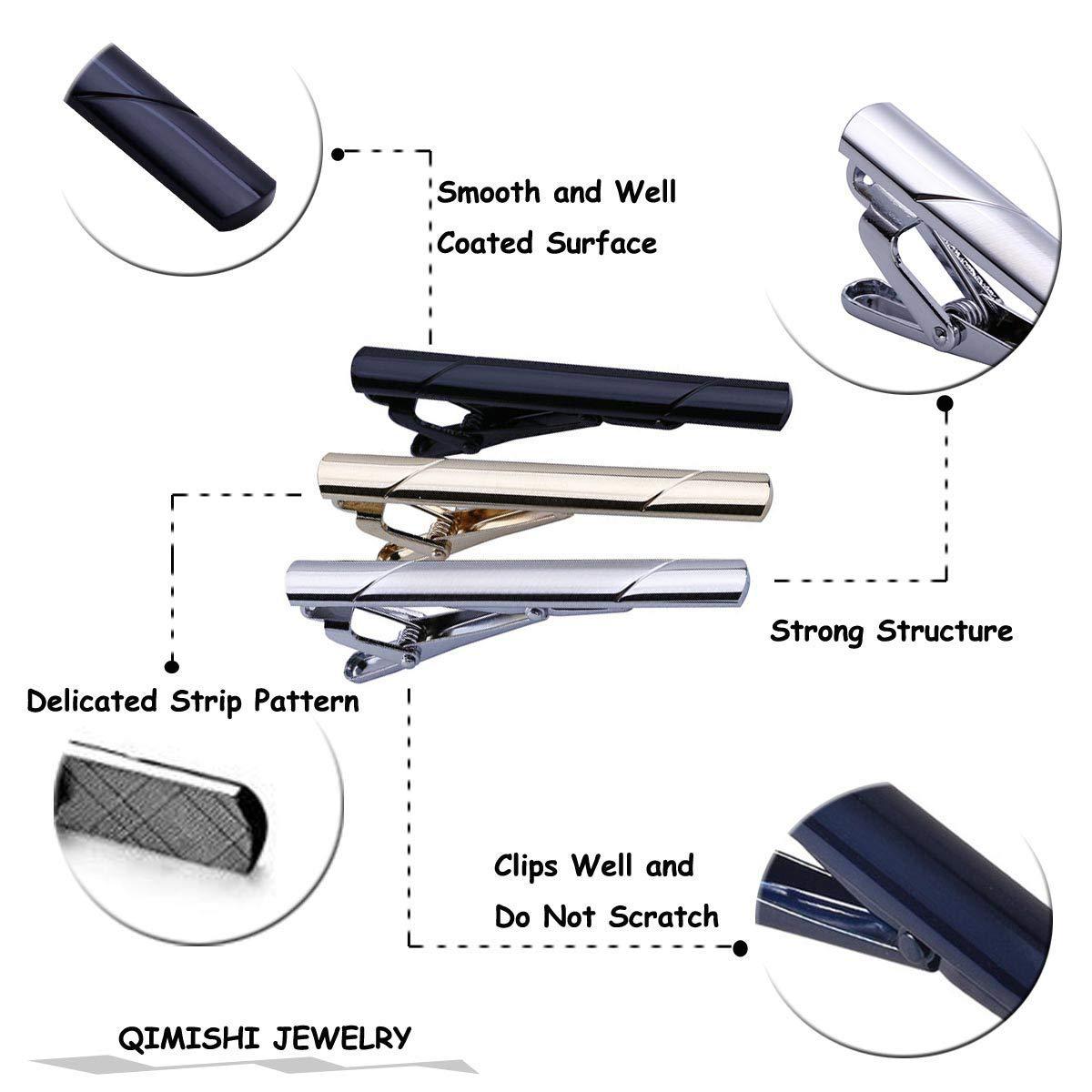 Picture of Cross-Border Fashion Colorfulful Copper Tie Clip Glossy Twill Copper 6-Colorful Men's Tie Clip Business Tie Clip