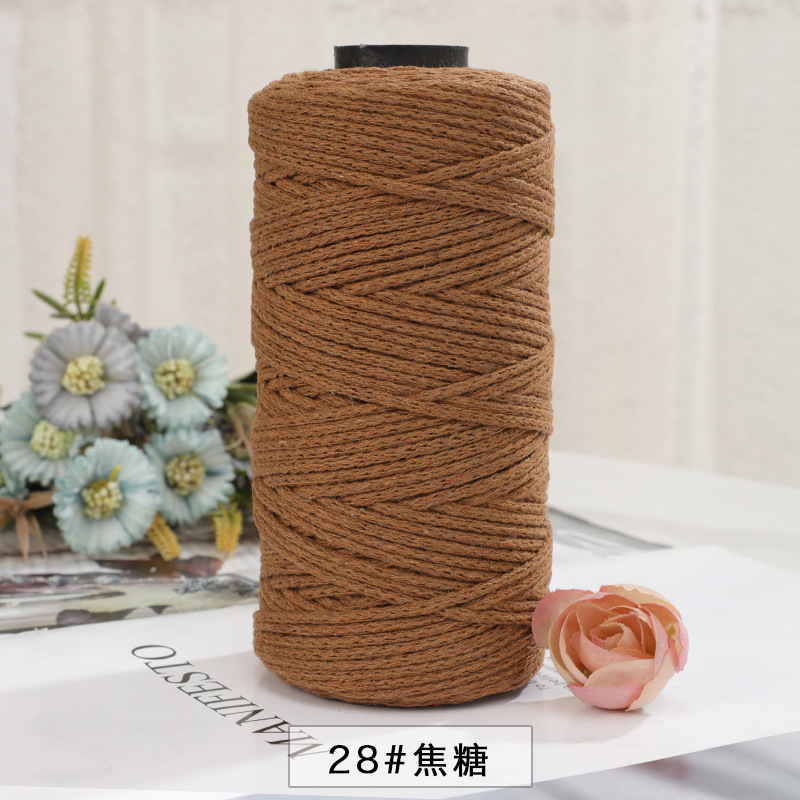 Picture of Explosions 2mm round strand hollow yarn European-style hook bag hollow Diy thread color multi-hand crochet collocation